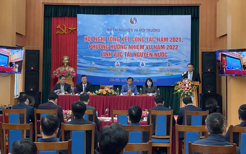 Hội nghị Tổng kết công tác năm 2021, phương hướng nhiệm vụ năm 2022 của Lĩnh vực tài nguyên nước