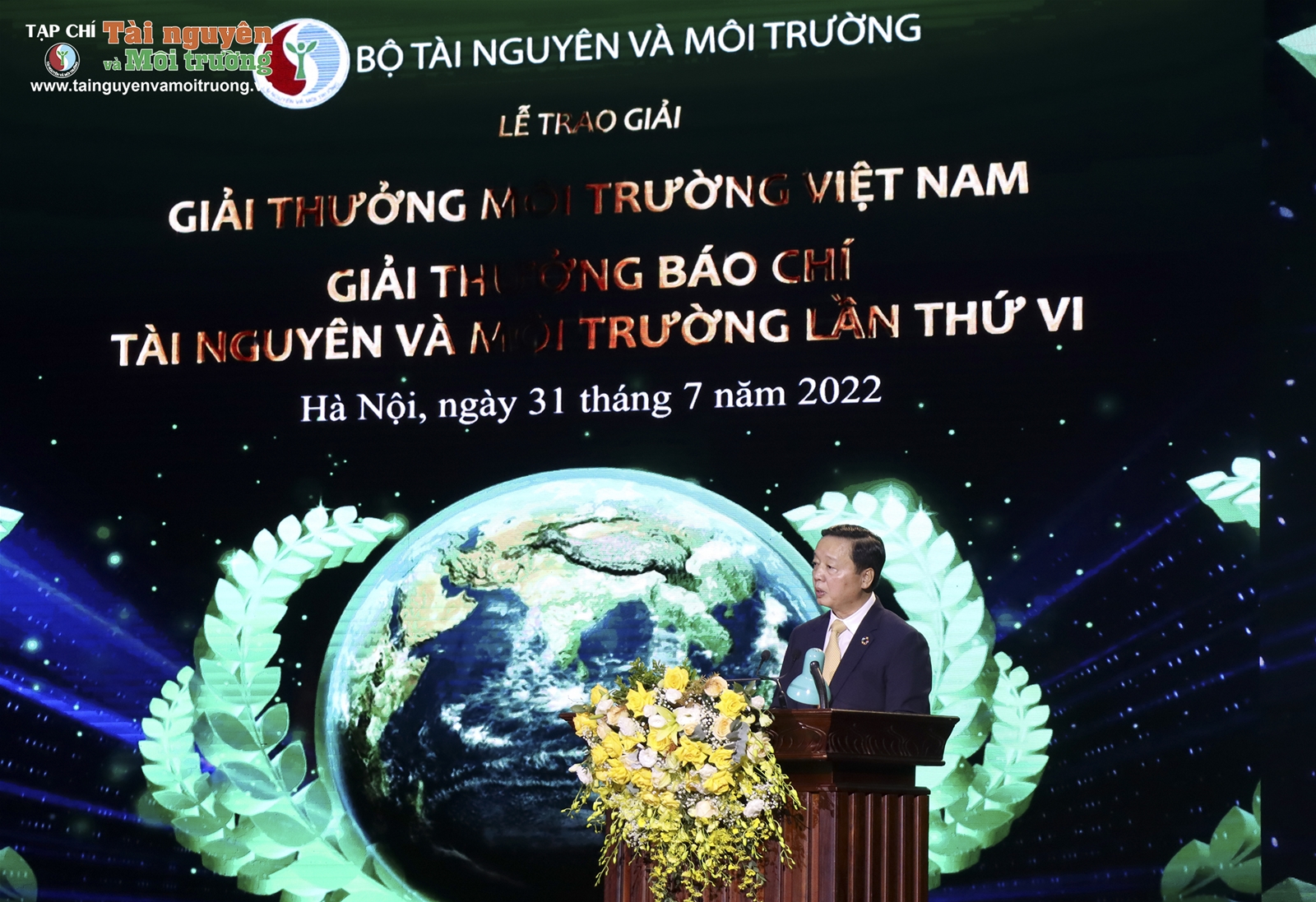 Trao Giải thưởng Môi trường Việt Nam và Giải thưởng Báo chí TN&MT lần thứ VI