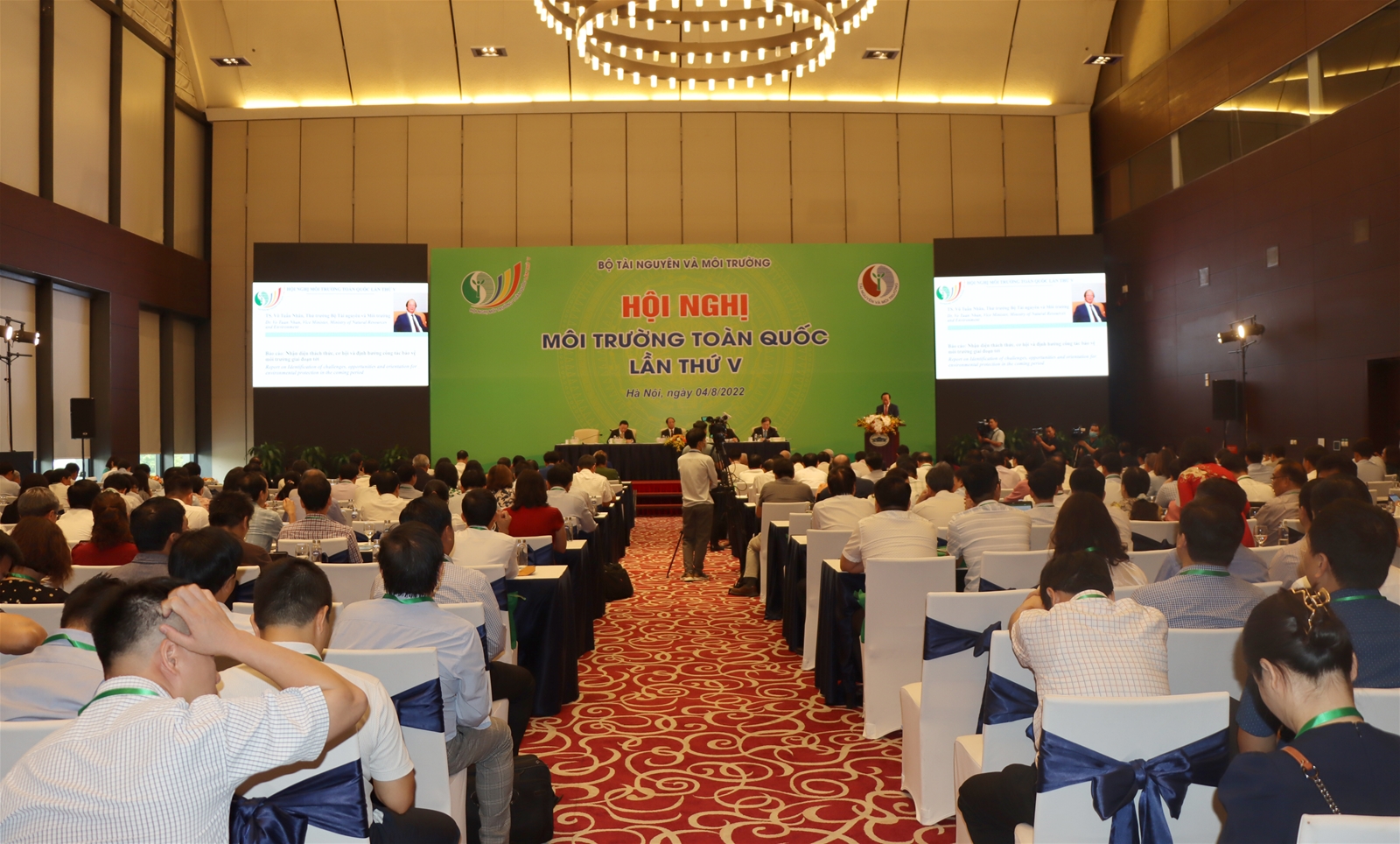 Bài phát biểu của Bộ trưởng Bộ TN&MT Trần Hồng Hà tại phiên toàn thể, hội nghị Môi trường toàn quốc lần thứ V