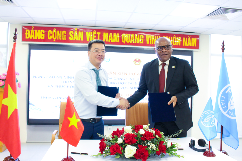 Ký kết Văn kiện dự án an ninh nguồn nước trên lưu vực sông Hồng - Thái Bình