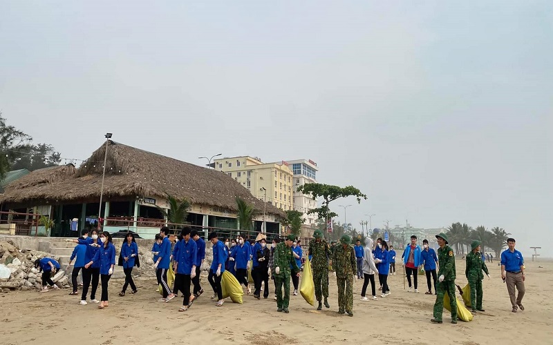 Nghi Sơn (Thanh Hóa): Tổ chức ra quân làm sạch biển năm 2023