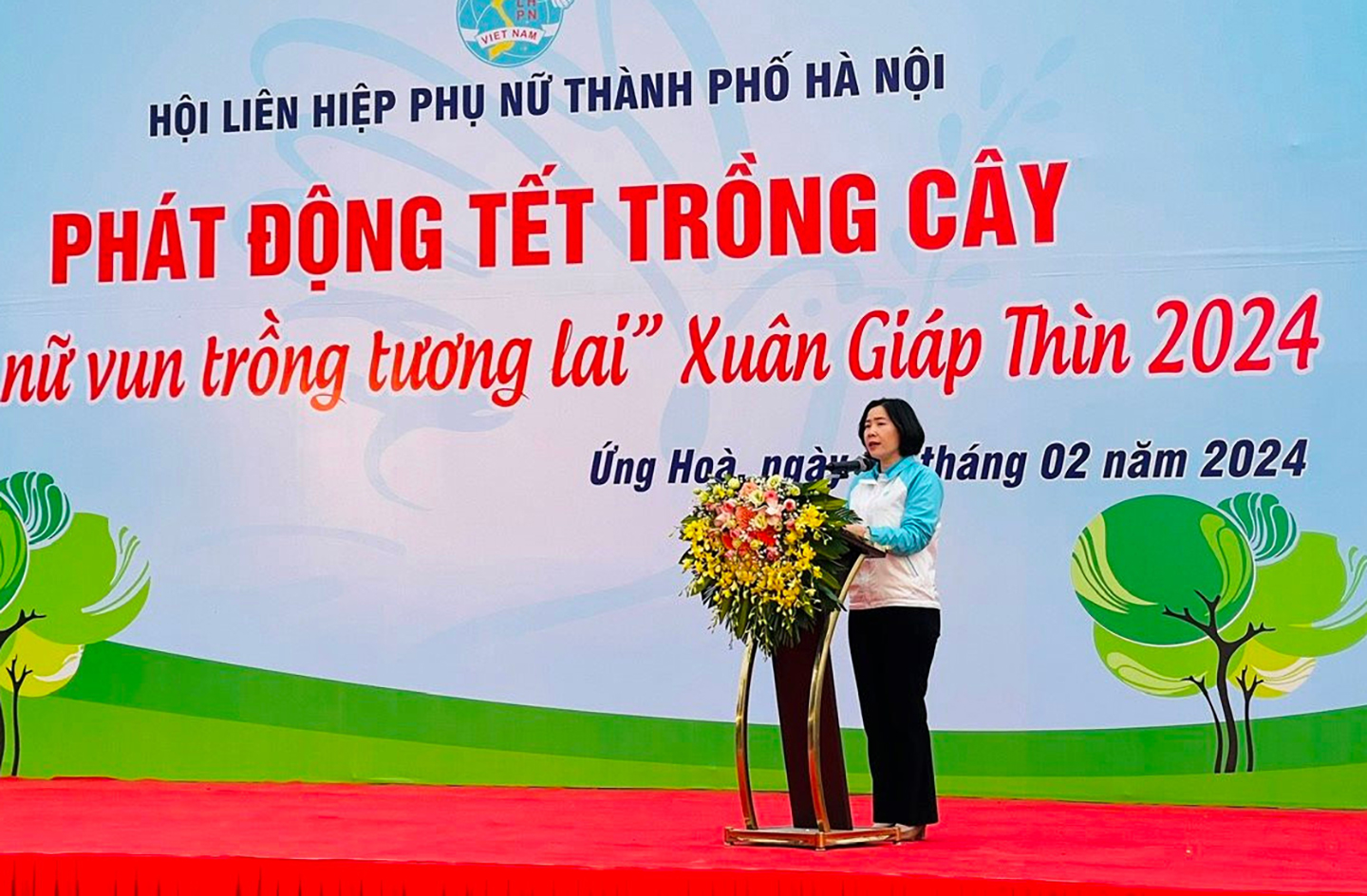 Hội Liên hiệp Phụ nữ Hà Nội tổ chức Phát động Tết trồng cây 