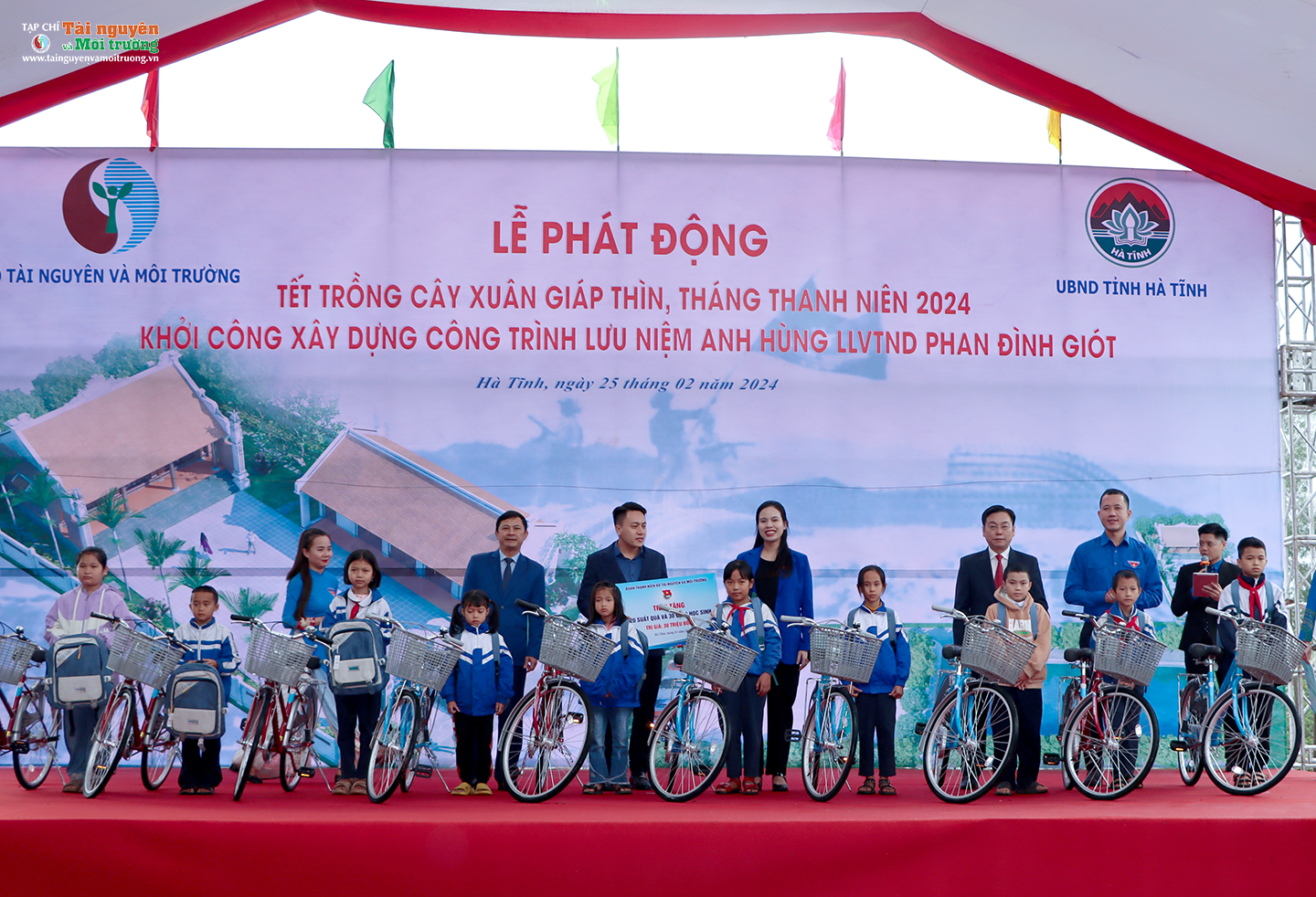 Bộ Tài nguyên và Môi trường tổ chức phát động Tết trồng cây xuân Giáp Thìn và khởi công xây dựng Nhà lưu niệm Anh hùng LLVTND Phan Đình Giót