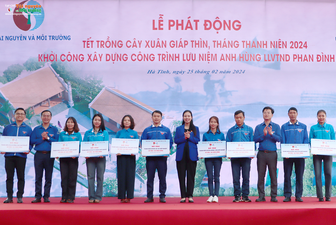 Bộ Tài nguyên và Môi trường tổ chức phát động Tết trồng cây xuân Giáp Thìn và khởi công xây dựng Nhà lưu niệm Anh hùng LLVTND Phan Đình Giót