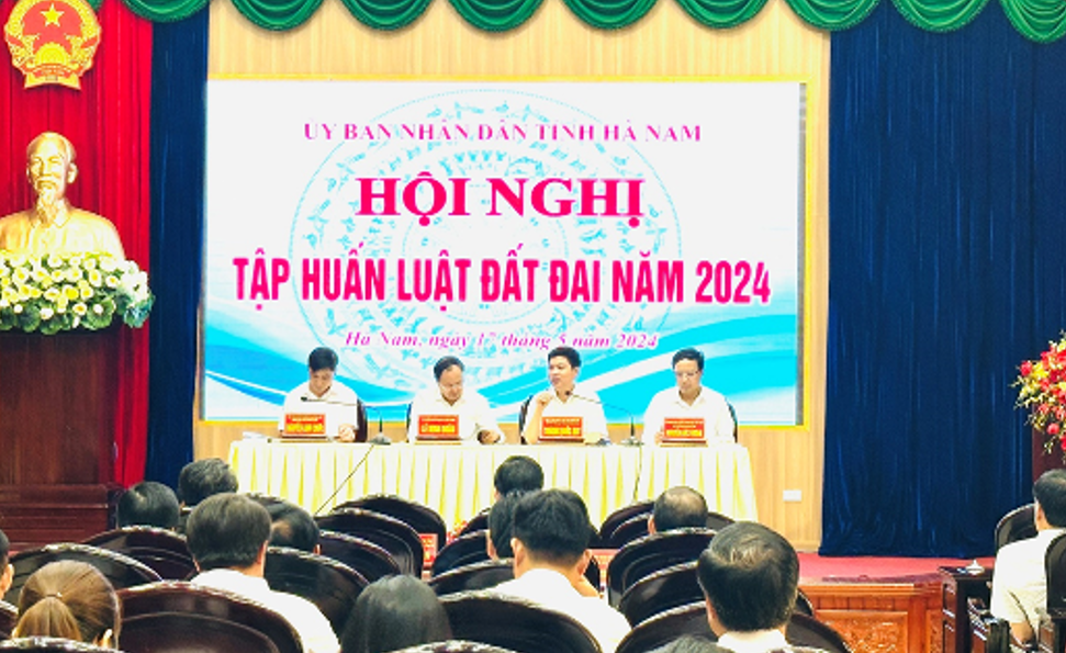 Hà Nam: Hội nghị tập huấn luật đất đai năm 2024