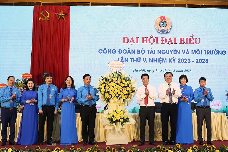 Đại hội Đại biểu Công đoàn Bộ Tài nguyên và Môi trường lần thứ V, nhiệm kỳ 2023-2028 thành công tốt đẹp