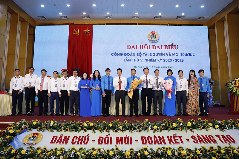 Đại hội Đại biểu Công đoàn Bộ Tài nguyên và Môi trường lần thứ V, nhiệm kỳ 2023-2028 thành công tốt đẹp