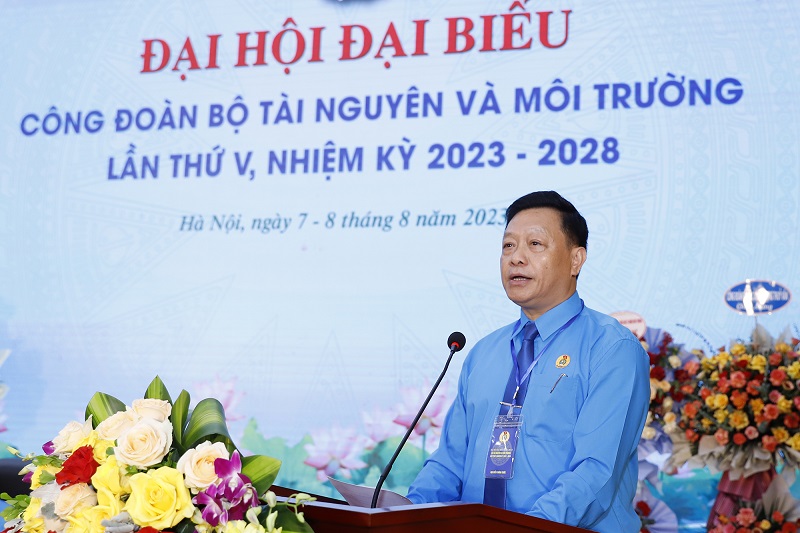 Đại hội Đại biểu Công đoàn Bộ Tài nguyên và Môi trường lần thứ V, nhiệm kỳ 2023-2028 thành công tốt đẹp