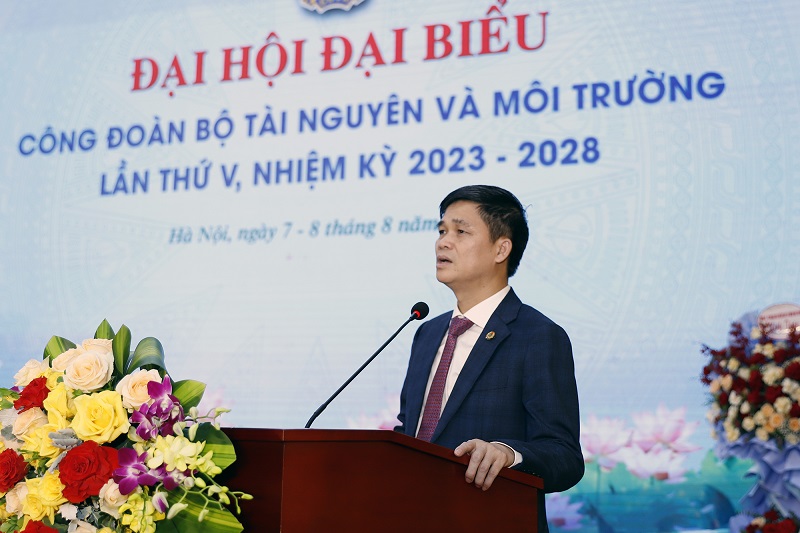 Đại hội Đại biểu Công đoàn Bộ Tài nguyên và Môi trường lần thứ V, nhiệm kỳ 2023-2028 thành công tốt đẹp