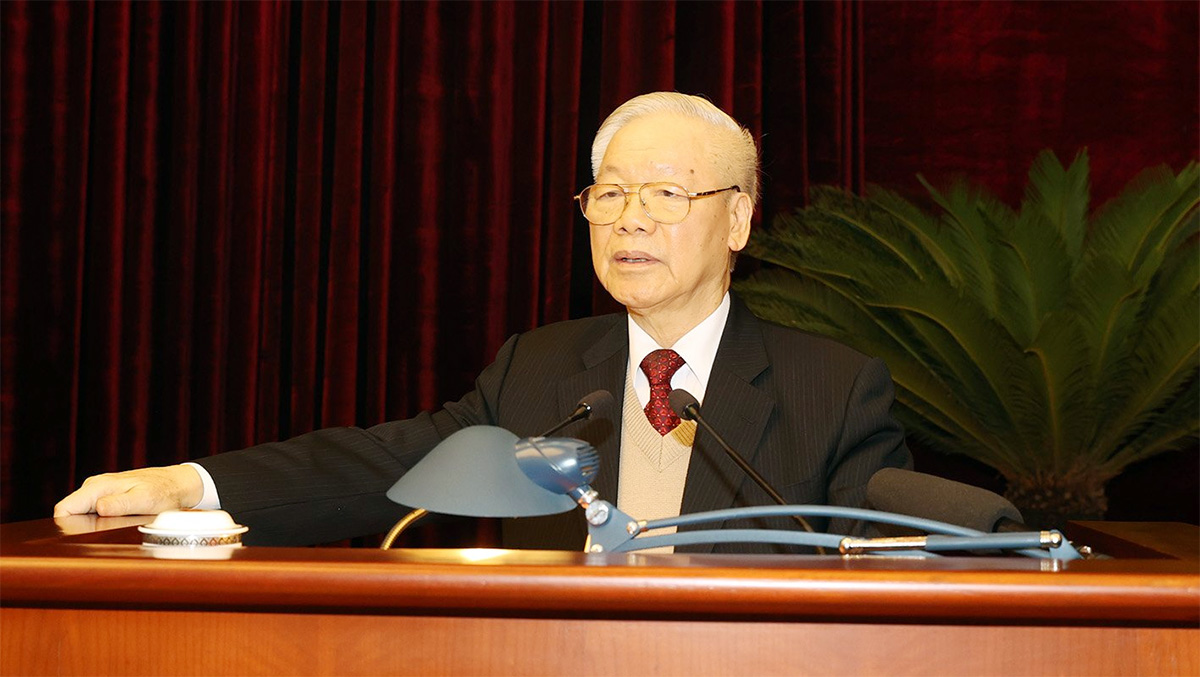 Tổng Bí thư Nguyễn Phú Trọng gặp mặt các nguyên lãnh đạo Đảng, Nhà nước, Mặt trận Tổ quốc Việt Nam nhân dịp đầu Xuân Quý Mão