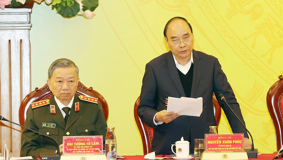 Tổng Bí thư Nguyễn Phú Trọng dự Hội nghị Đảng ủy Công an Trung ương