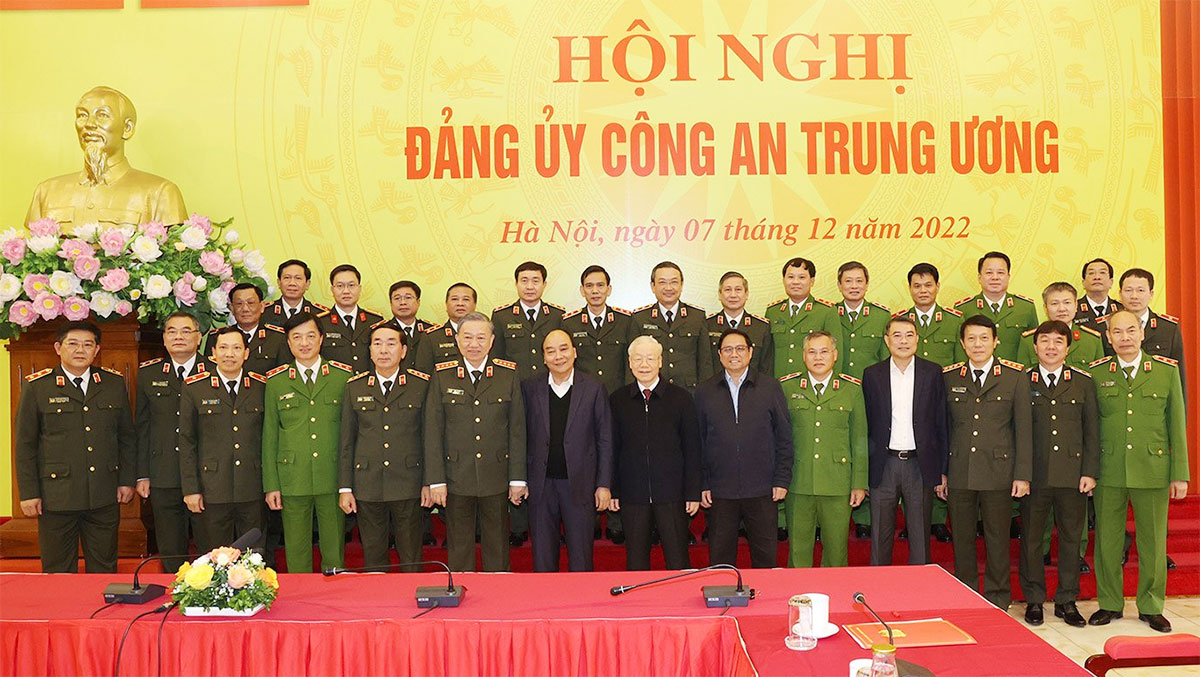 Tổng Bí thư Nguyễn Phú Trọng dự Hội nghị Đảng ủy Công an Trung ương