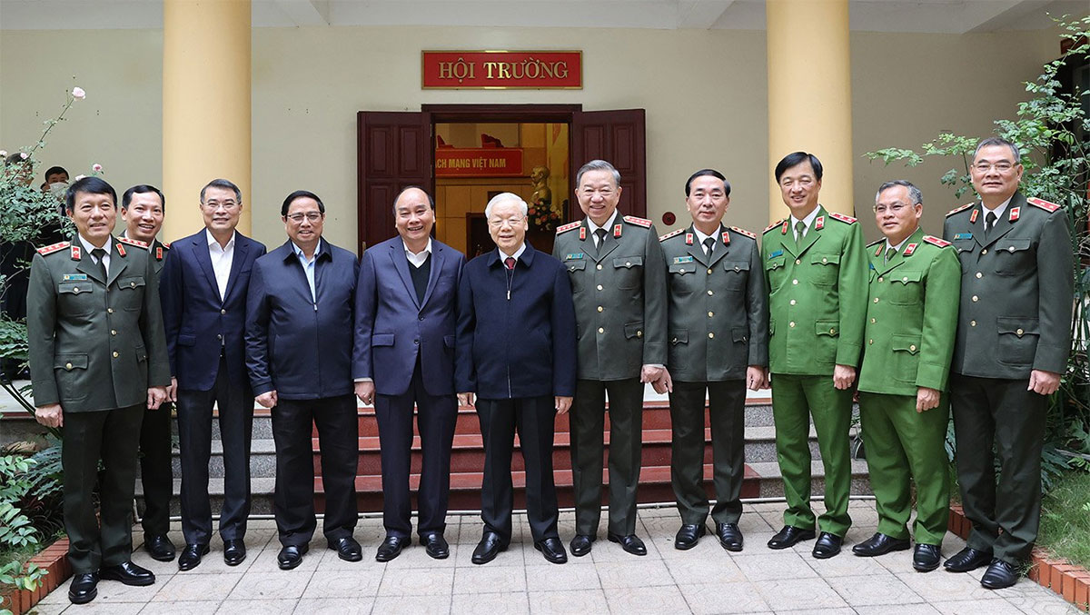 Tổng Bí thư Nguyễn Phú Trọng dự Hội nghị Đảng ủy Công an Trung ương