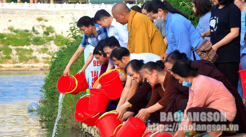 Lạng Sơn: Gần 100 đại biểu thả cá hưởng ứng Ngày Môi trường thế giới và Ngày Đại dương thế giới