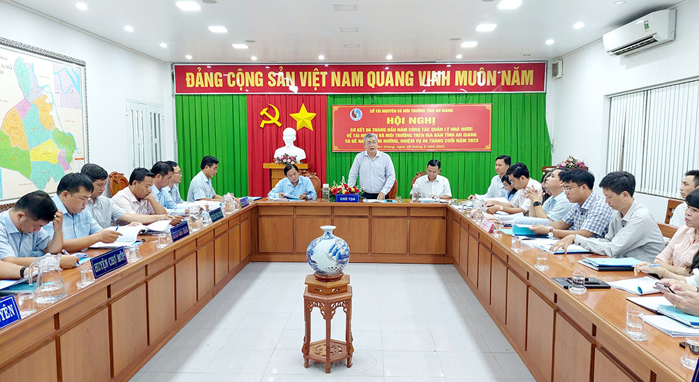 Sở Tài nguyên và Môi trường An Giang sơ kết 6 tháng đầu năm