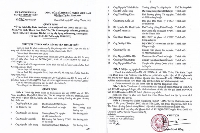 Thạch Thất - Hà Nội: Công trình Hilltop Villa xã Tiến Xuân có “dính” vi phạm nếu thanh tra?