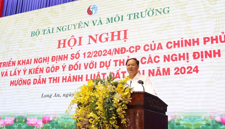 Triển khai Nghị định số 12/2024/NĐ-CP và lấy ý kiến góp ý đối với dự thảo các Nghị định hướng dẫn thi hành Luật Đất đai năm 2024