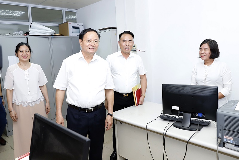 Thứ trưởng Bộ TN&MT Lê Minh Ngân thăm và làm việc với cơ quan truyền thông của Bộ TN&MT
