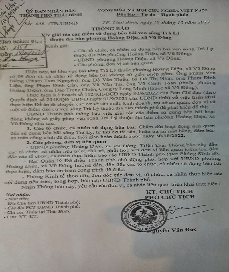 Bài 2. Thái Bình: Các bãi tập kết không phép có đang thách thức chính quyền