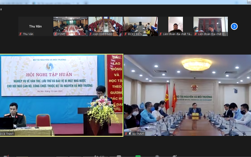Tập huấn nghiệp vụ về văn thư, lưu trữ, bảo vệ bí mật Nhà nước trong ngành TN&MT