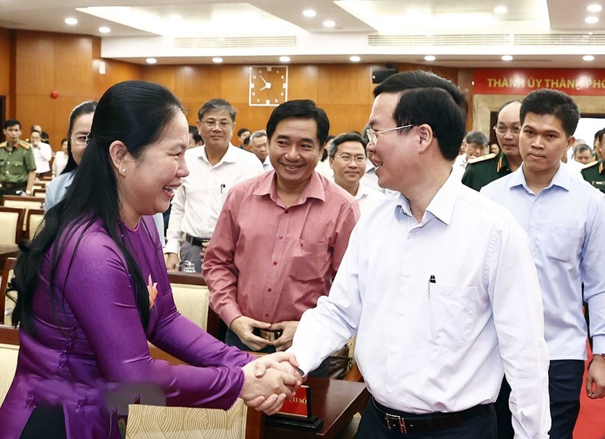 Chủ tịch nước dự tổng kết 10 năm thực hiện chiến lược bảo vệ Tổ quốc