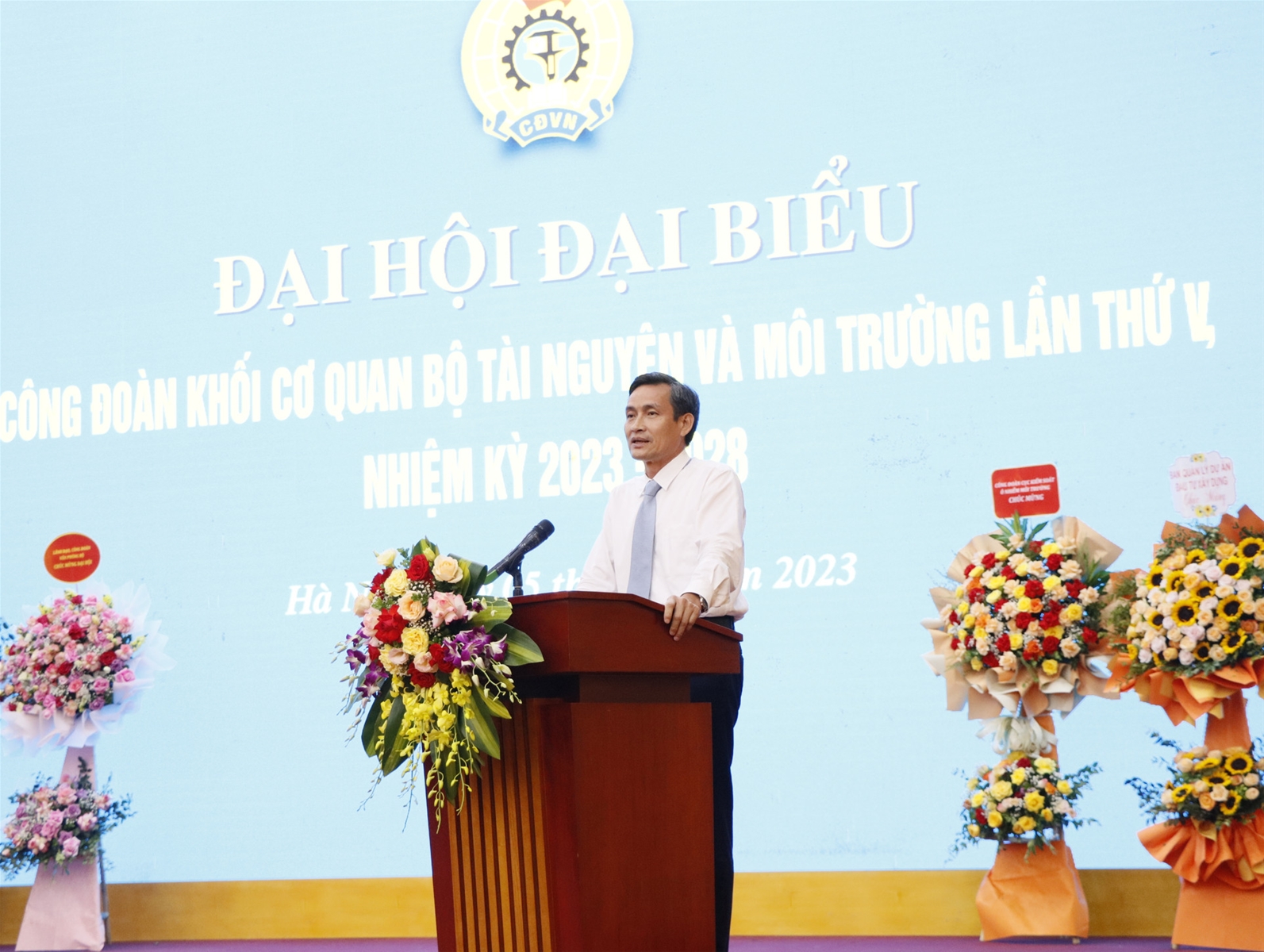 Khối Cơ quan Bộ TN&MT tổ chức thành công Đại hội Công đoàn nhiệm kỳ 2023-2028