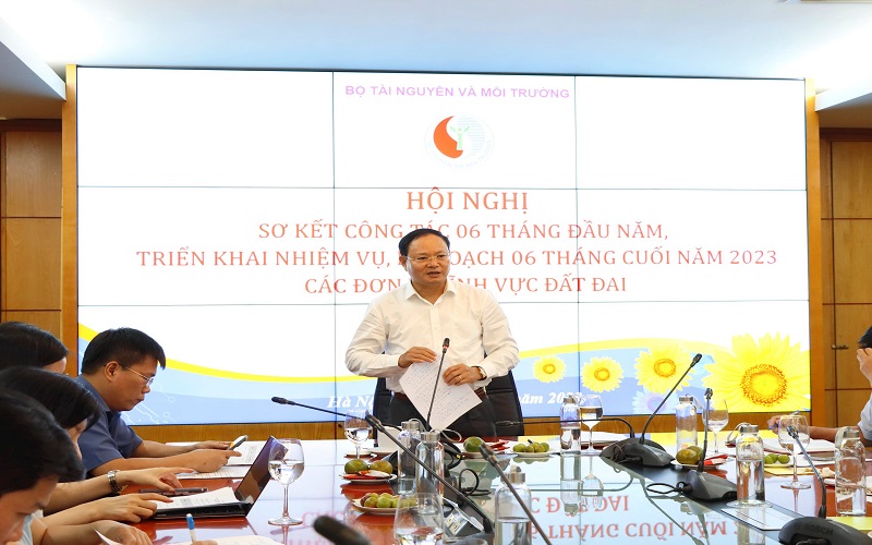 Lĩnh vực đất đai: Sơ kết 6 tháng đầu năm và triển khai nhiệm vụ 6 tháng cuối năm 2023