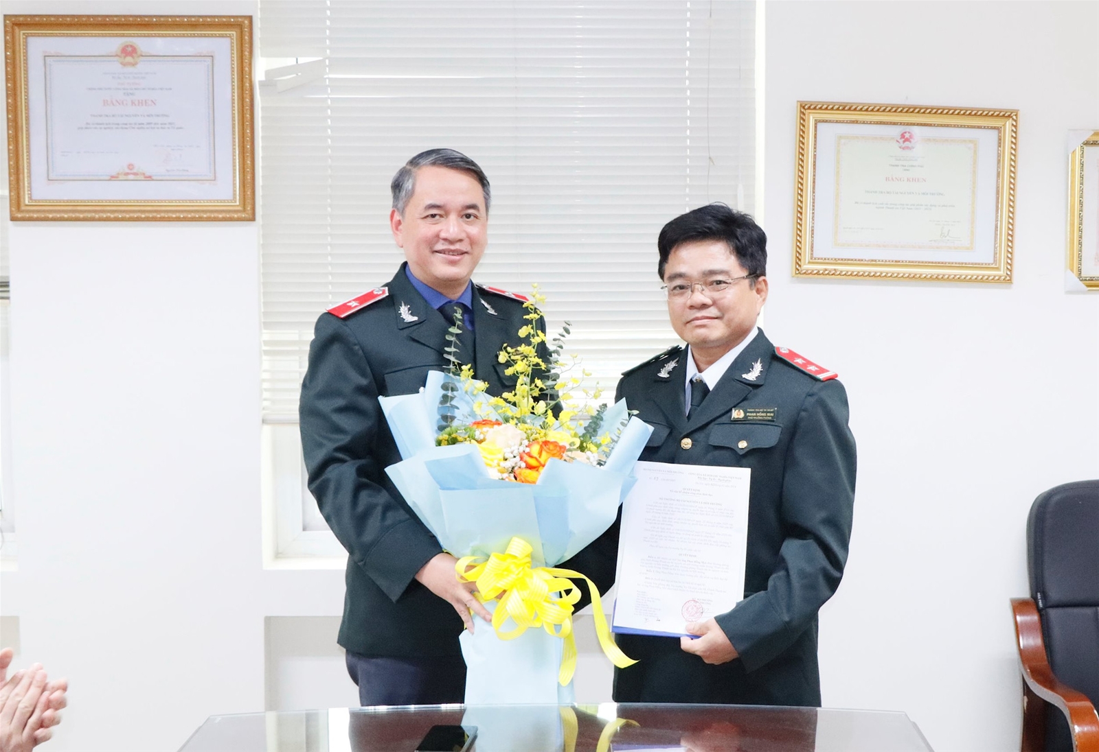 Bổ nhiệm Trưởng phòng Thanh tra TN&MT miền Trung