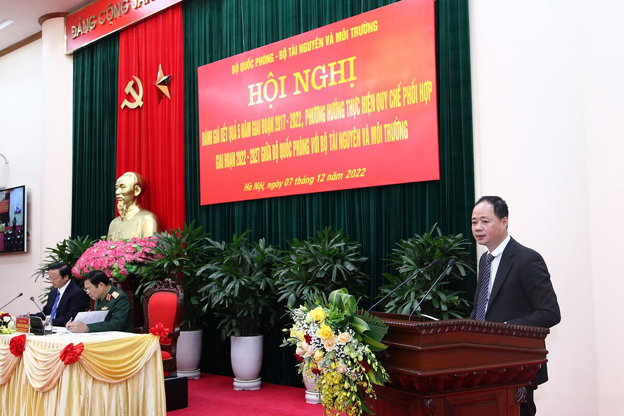 Tăng cường phối hợp công tác giữa Bộ Quốc phòng với Bộ Tài nguyên và Môi trường giai đoạn 2022 - 2027