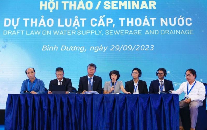 Xây dựng Dự thảo Luật Cấp, thoát nước để thể chế hóa song hành với hệ thống pháp luật ngành Nước