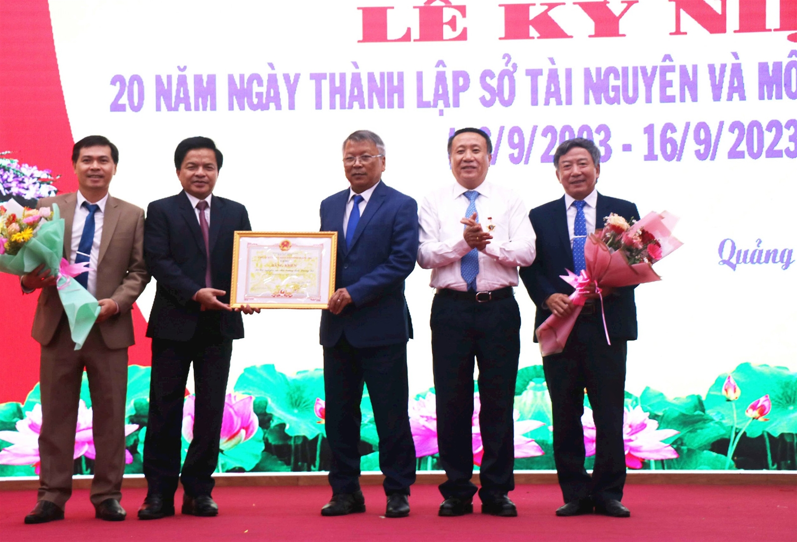 Thứ trưởng Lê Minh Ngân dự Lễ kỷ niệm 20 năm thành lập Sở TN&MT tỉnh Quảng Trị