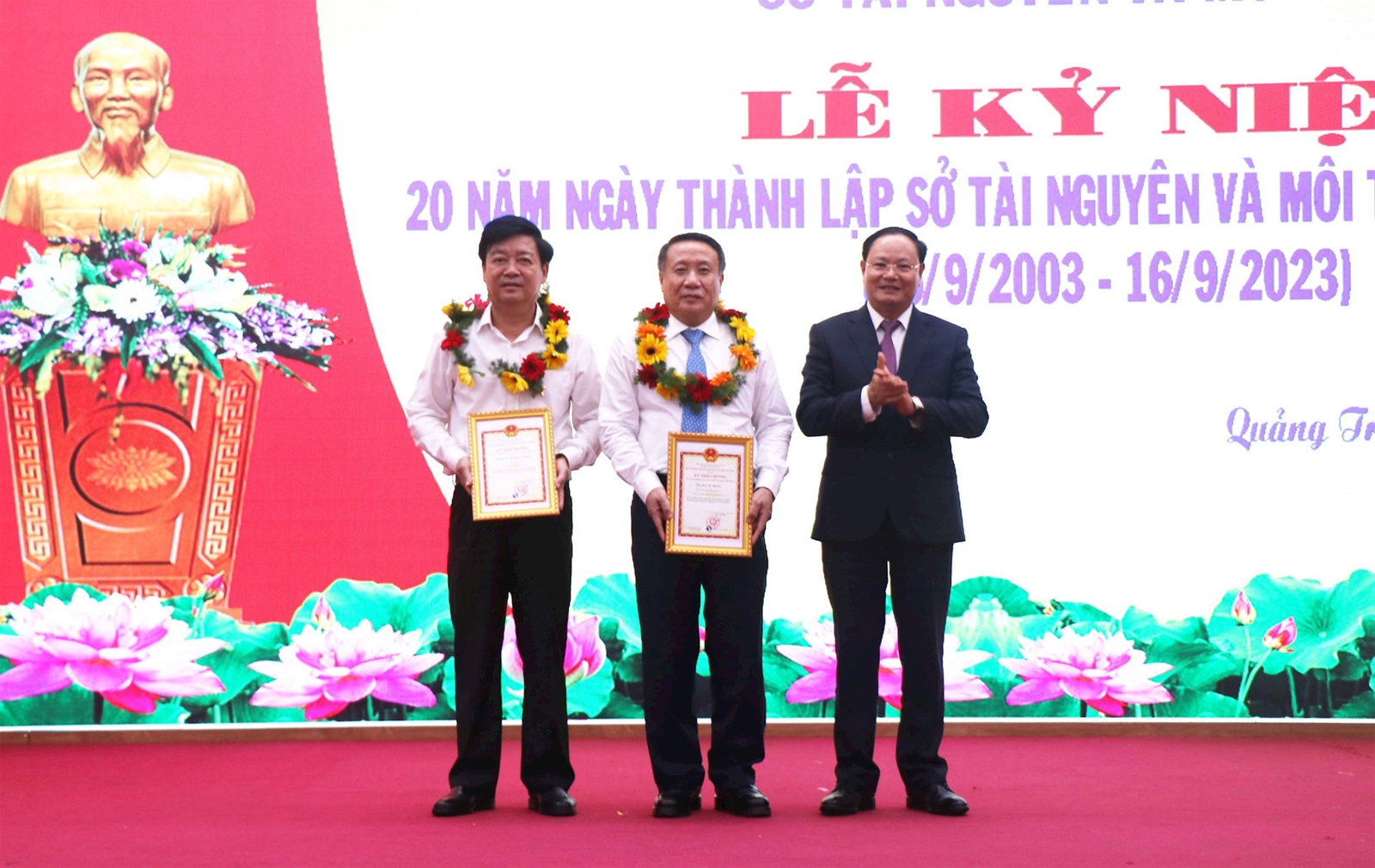 Thứ trưởng Lê Minh Ngân dự Lễ kỷ niệm 20 năm thành lập Sở TN&MT tỉnh Quảng Trị