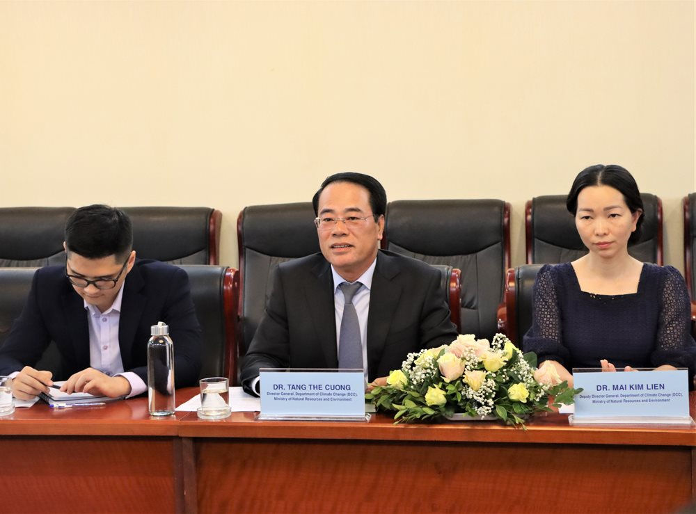 Cục Biến đổi khí hậu và Văn phòng dịch vụ dự án Liên hợp quốc ký kết Bản ghi nhớ hợp tác