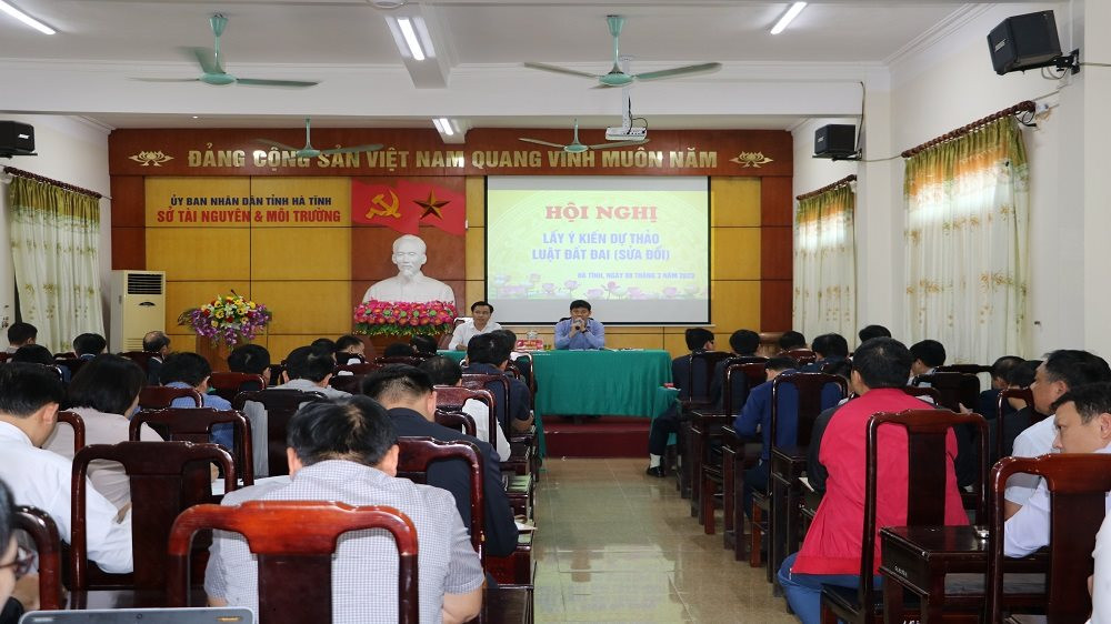 Sở TN&MT Hà Tĩnh đóng góp ý kiến cho Dự thảo Luật Đất đai (sửa đổi): Chuyên sâu, cụ thể và bám sát thực tiễn