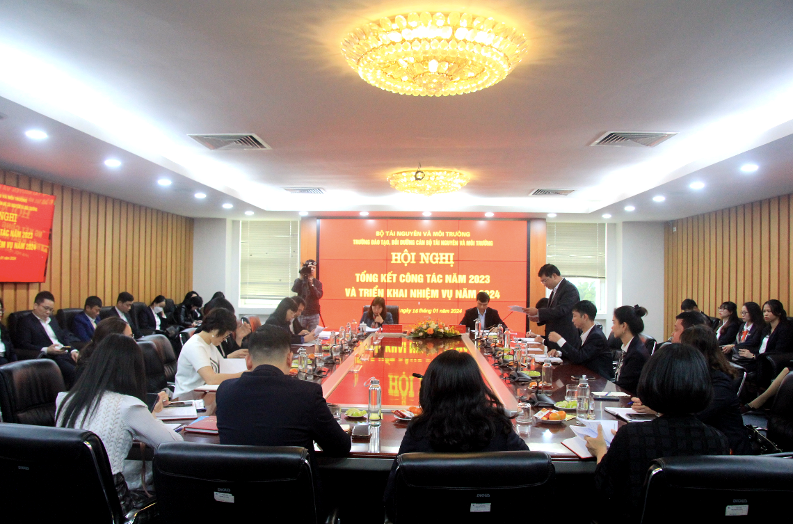 Trường Đào tạo, Bồi dưỡng cán bộ TN&MT triển khai nhiệm vụ 2024