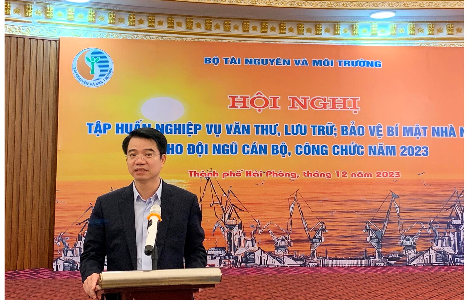 Hội nghị tập huấn tập huấn nghiệp vụ văn thư, lưu trữ, bảo vệ bí mật Nhà nước 