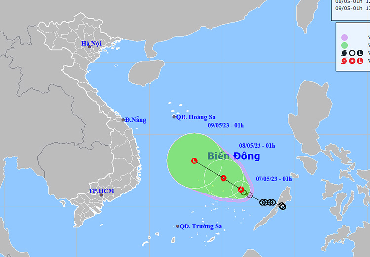 Thời tiết ngày 7/5: Không khí lạnh gây mưa rào và dông ở Bắc Bộ và Bắc Trung Bộ
