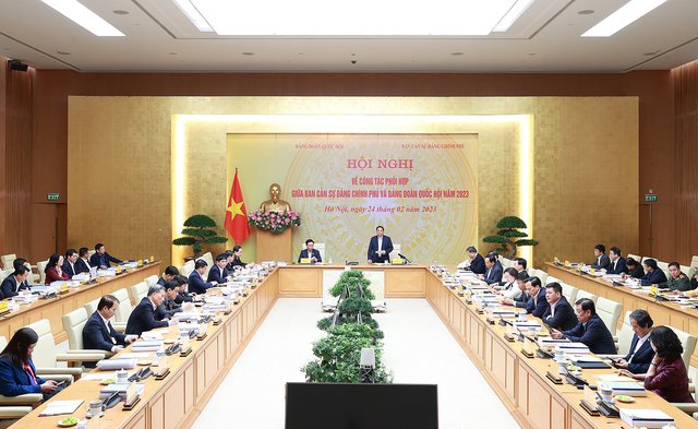 Ban cán sự Đảng Chính phủ và Đảng đoàn Quốc hội phối hợp ngày càng chặt chẽ, hiệu quả