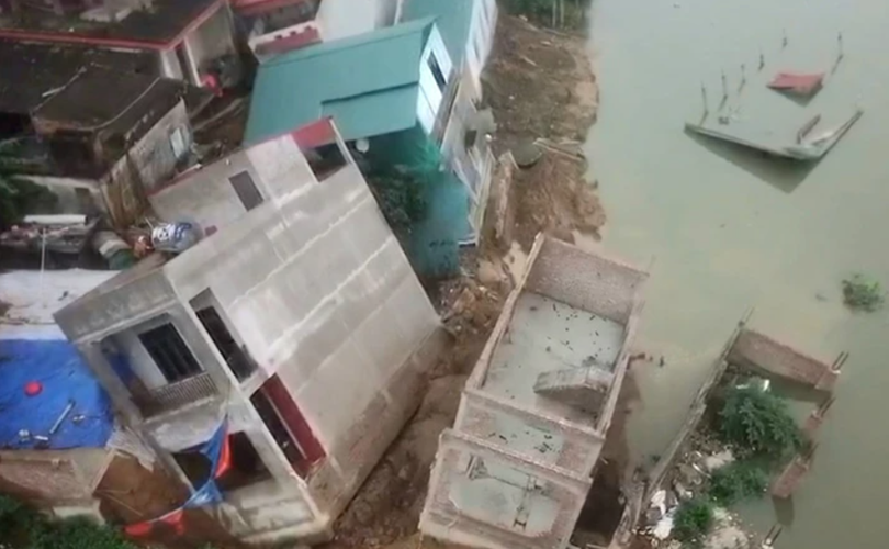 Bắc Ninh: Lên phương án di dời hộ dân khu vực sạt lở đê hữu sông Cầu