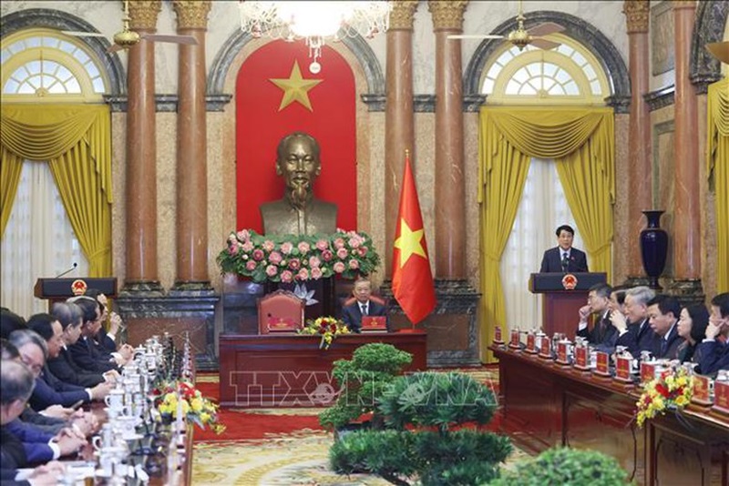 Tổng Bí thư Tô Lâm, Chủ tịch nước Lương Cường bàn giao công tác Chủ tịch nước