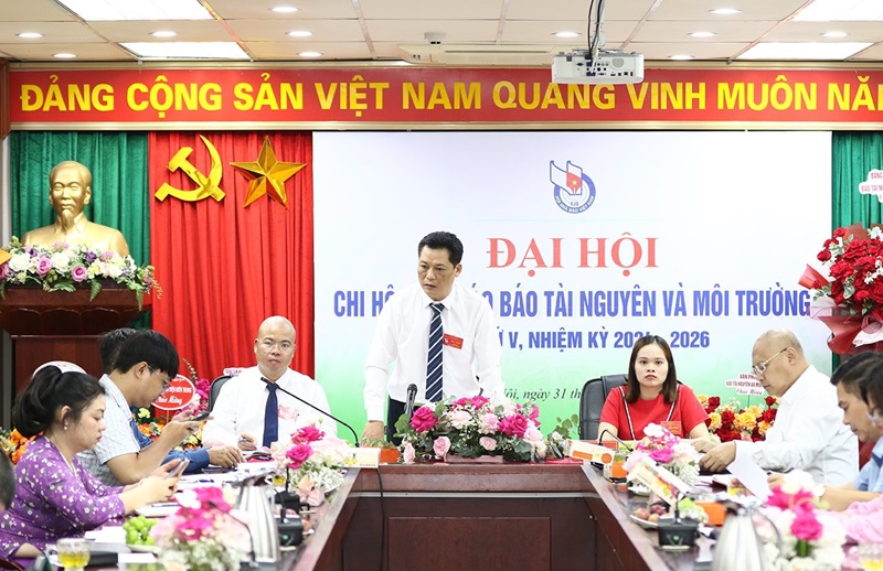 Tổ chức thành công Đại hội Chi hội Nhà báo Báo Tài nguyên và Môi trường nhiệm kỳ 2024 - 2026
