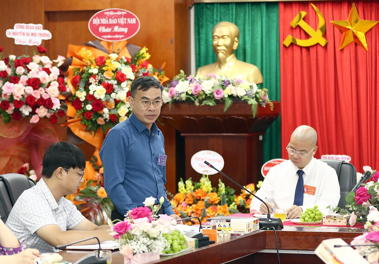 Tổ chức thành công Đại hội Chi hội Nhà báo Báo Tài nguyên và Môi trường nhiệm kỳ 2024 - 2026