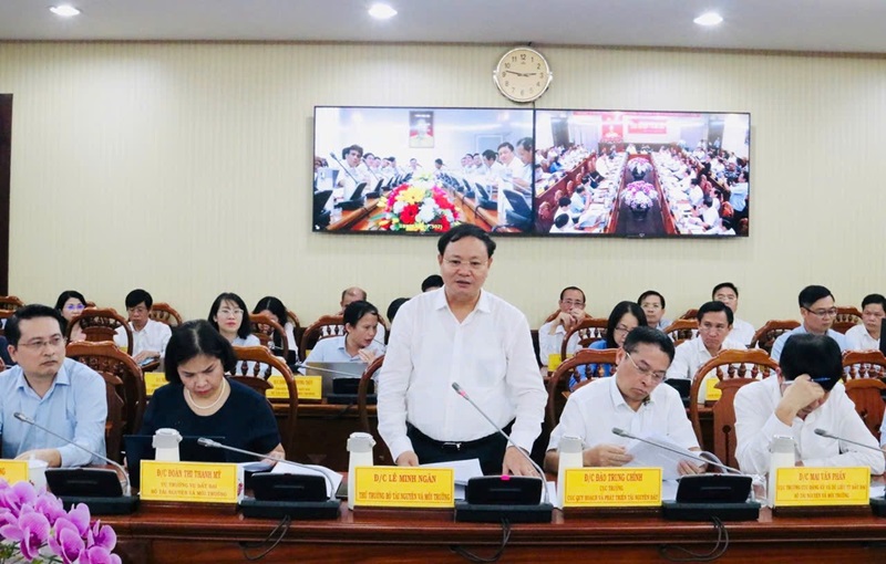 Bộ TN&MT làm việc với tỉnh Bà Rịa - Vũng Tàu về công tác quản lý đất đai