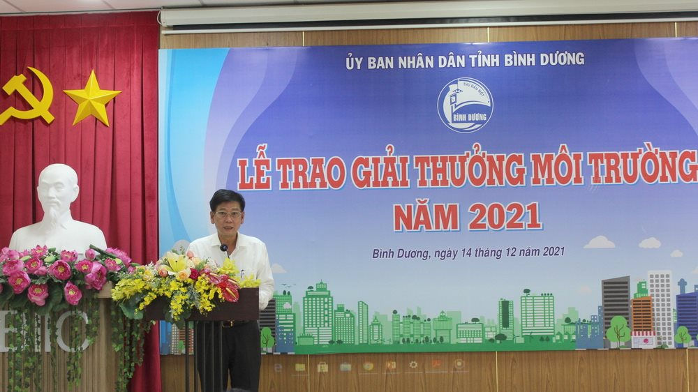 Lễ trao Giải thưởng Môi trường tỉnh Bình Dương năm 2021