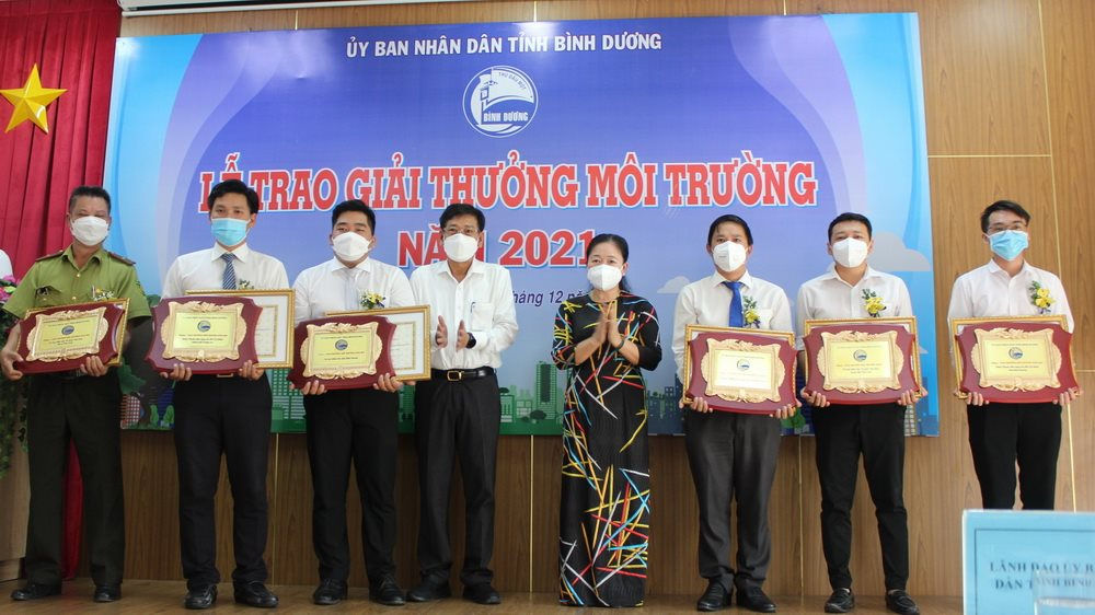 Lễ trao Giải thưởng Môi trường tỉnh Bình Dương năm 2021