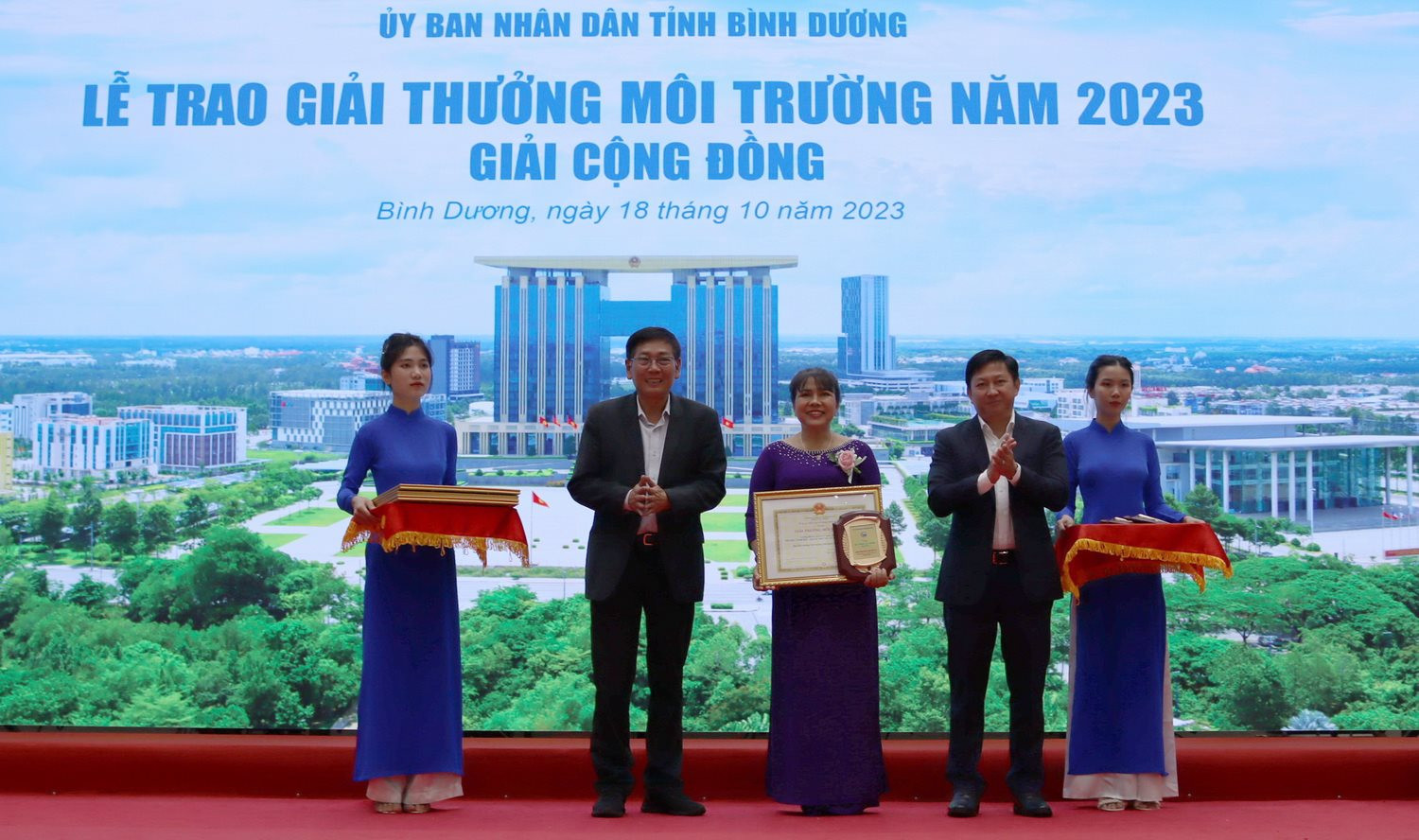 Trao Giải thưởng Môi trường tỉnh Bình Dương năm 2023
