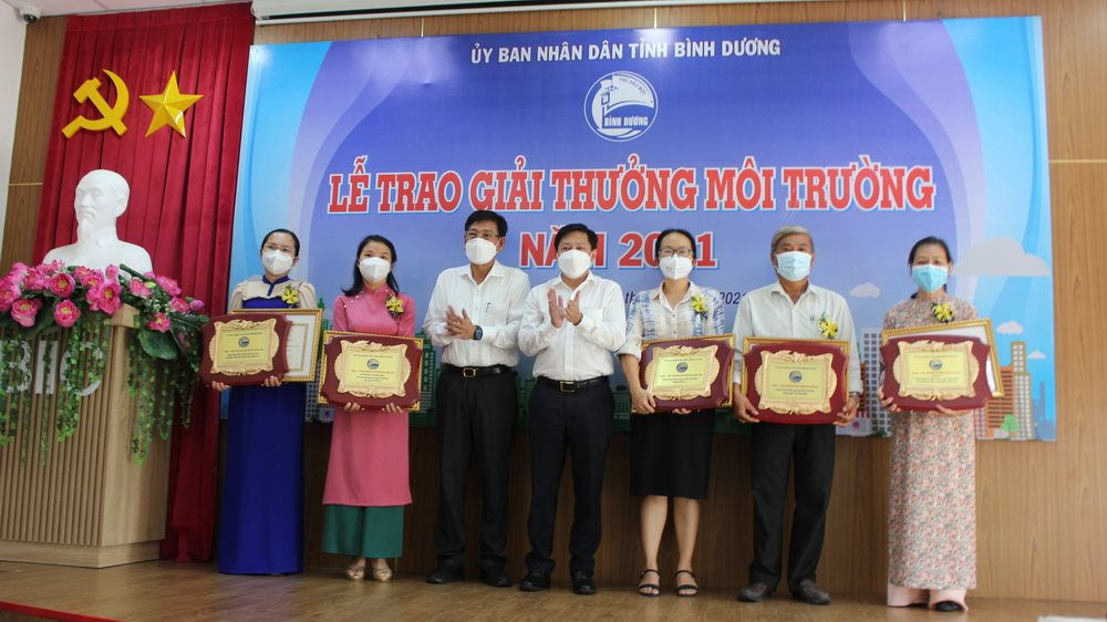 Lễ trao Giải thưởng Môi trường tỉnh Bình Dương năm 2021