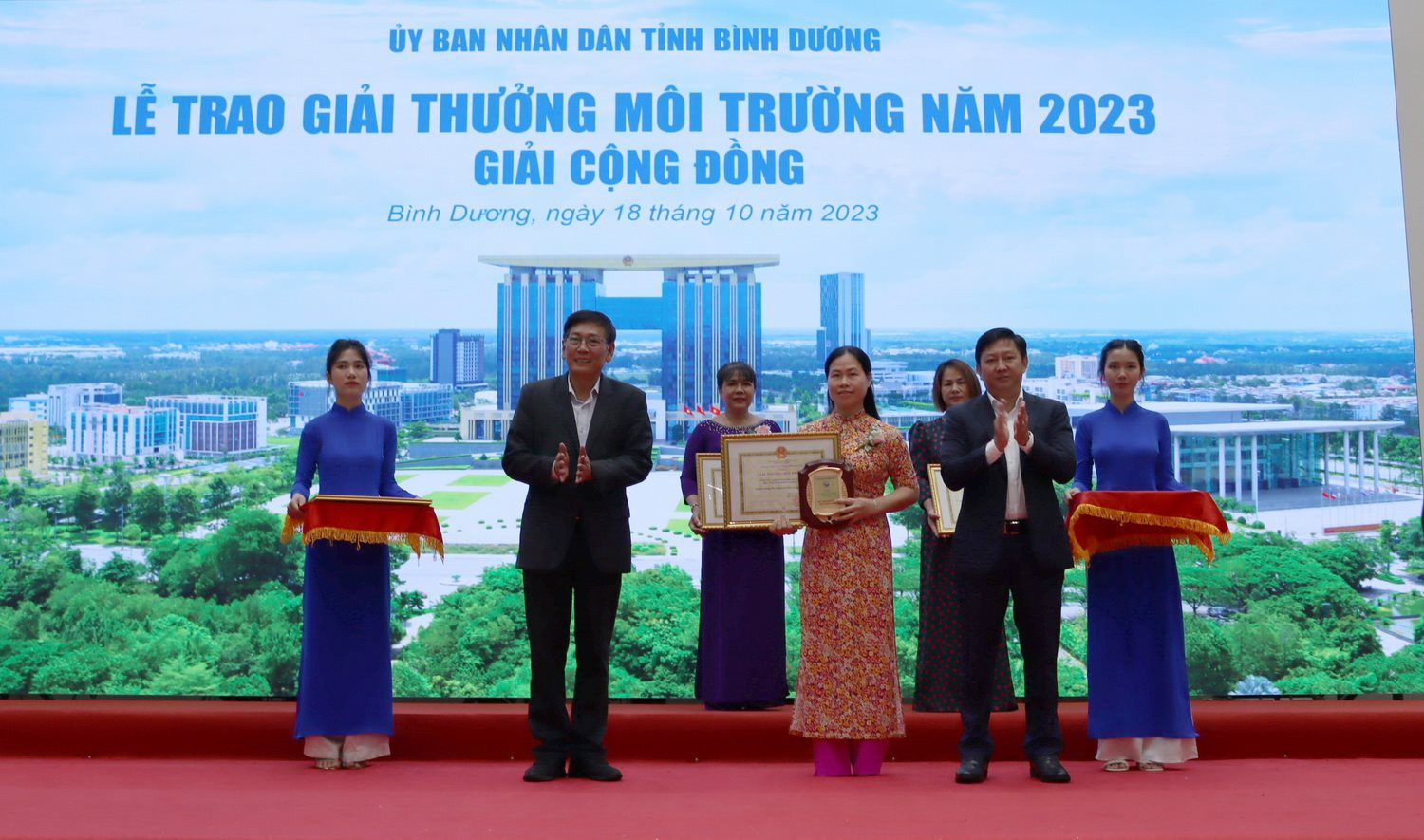 Trao Giải thưởng Môi trường tỉnh Bình Dương năm 2023