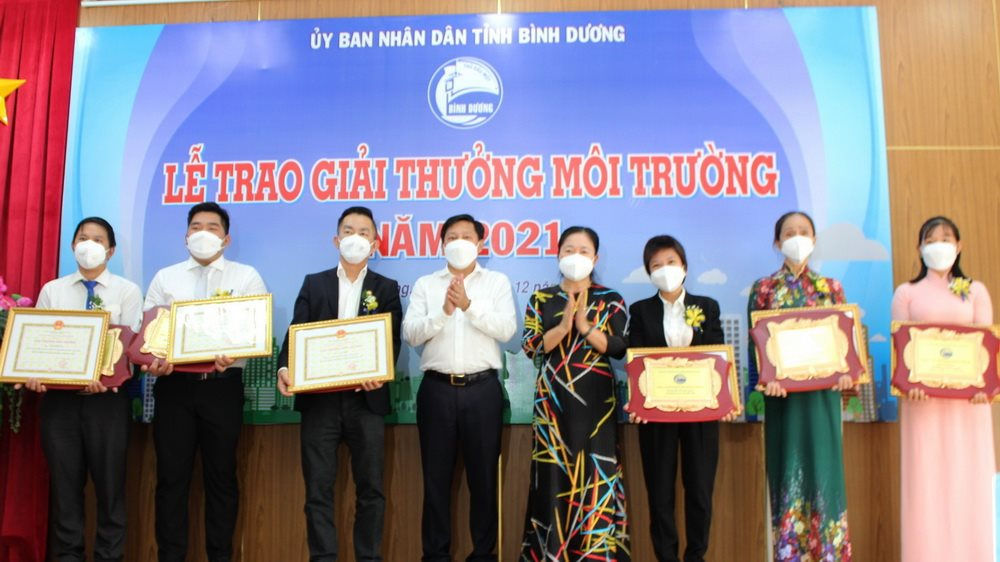 Lễ trao Giải thưởng Môi trường tỉnh Bình Dương năm 2021