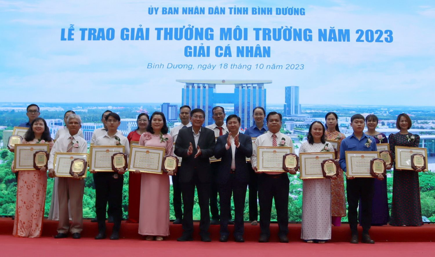 Trao Giải thưởng Môi trường tỉnh Bình Dương năm 2023